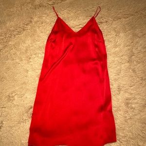 Aritzia Red Slip Dress